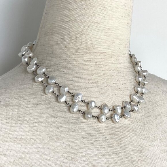 Sterling Silver 925 Silpada N1368 Fresh Catch 32" 9MM Freshwater Pearl Necklace - Picture 4 of 16